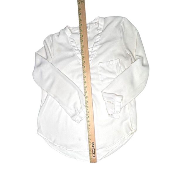 LUSH White Chiffon Popover Blouse - Size S - Picture 4 of 10